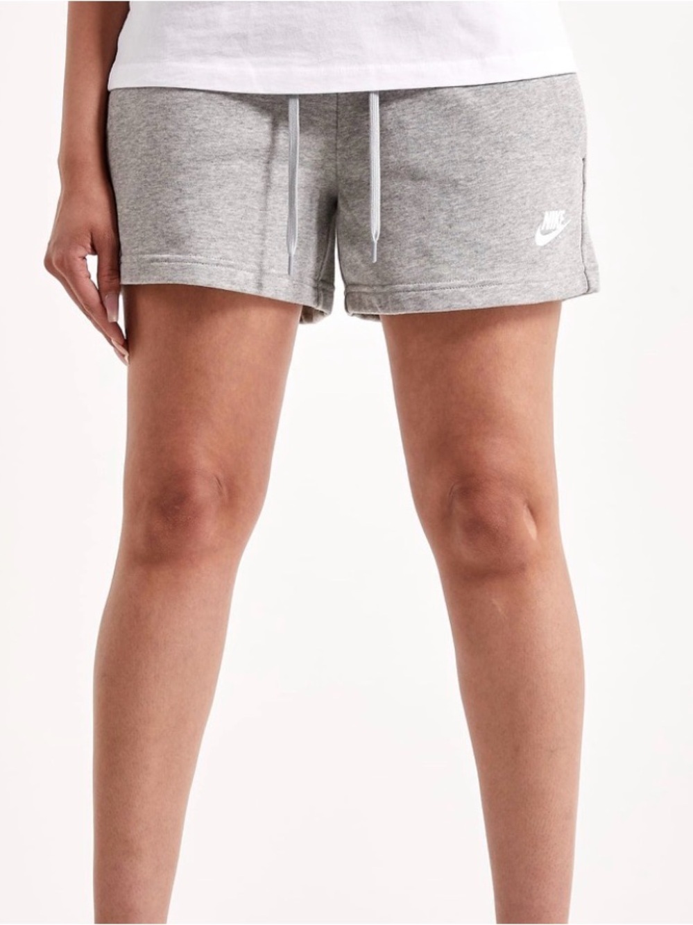 Nike Sportswear Club Fleece Sweat Shorts Gray XS Classic Logo Lounge